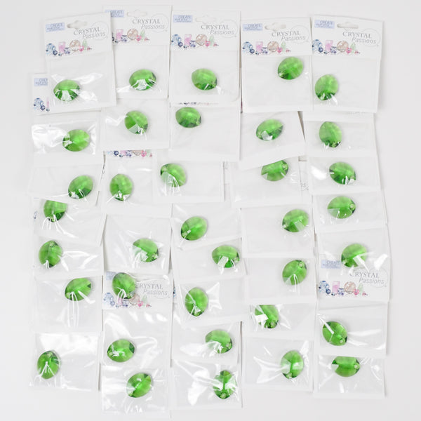 Fern Green Swarovski/Crystal Passions Pure Leaf 23mm Pendant Bead - Bundle of 38