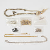 Assorted Metal Beads, Chains + Findings Bundle