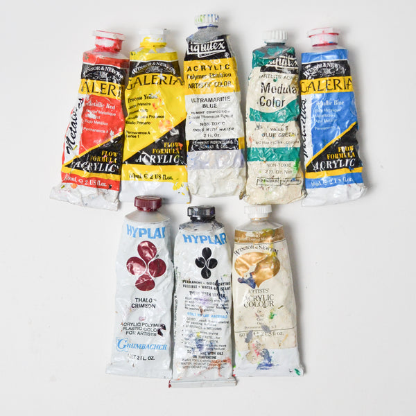 Mixed Brand Acrylic Paint - Set of 8