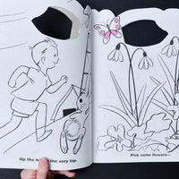 Golden Books Bunny Flocked Easter Coloring Book