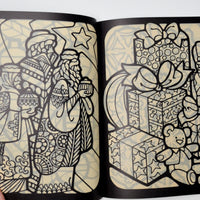 Christmas Stained Glass Coloring Book