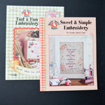 Gooseberry Patch Fast & Fun Embroidery Booklet + Sweet & Simple Embroidery Booklet