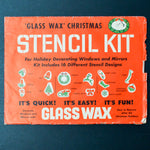 Glass Wax Vintage Christmas Stencil Kit
