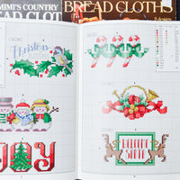 Bread Cloths Cross Stitch Pattern Booklets - Set of 3