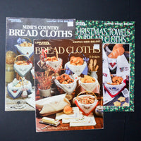 Bread Cloths Cross Stitch Pattern Booklets - Set of 3