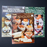 Bread Cloths Cross Stitch Pattern Booklets - Set of 3