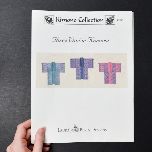 Laura J. Perin Designs Three Winter Kimonos Needlepoint Pattern