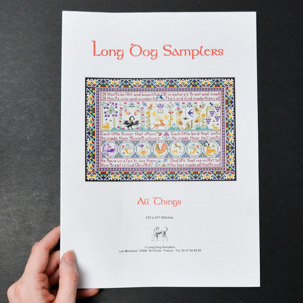 Long Dog Samplers All Things Cross Stitch Pattern