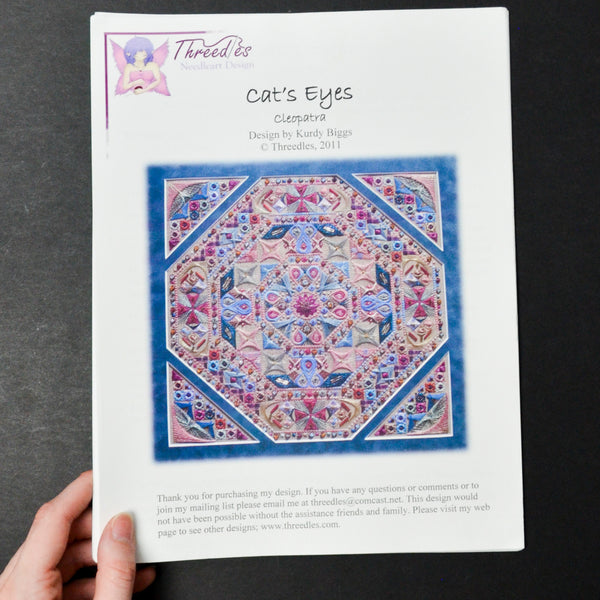 Threedles Cat's Eyes Cleopatra Needlework Pattern