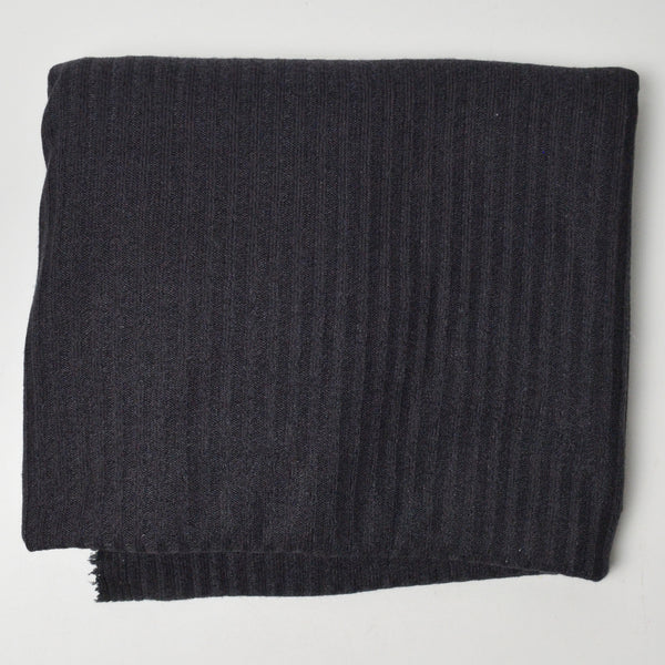 Black Rib Knit Fabric - 66" x 80"