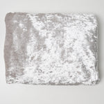 Silver Crushed Velvet Stretch Knit Fabric - 60" x 92"
