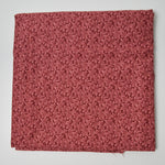 Red + Pink Leaf Print Quilting Weight Woven Fabric - 42" x 68"