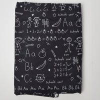 Chalkboard Print Quilting Weight Woven Fabric - 34" x 80"
