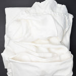 White Floral Damask Tablecloth - 72" x 90"