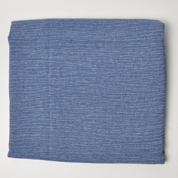 Light Blue Crinkle Crepe Fabric - 46" x 80"