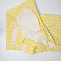 Yellow + White Geometric Print Stretch Twill Woven Fabric - 42" x 74"