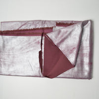 Silver Metallic Dusty Pink Medium-Weight Woven Fabric - 54" x 60"