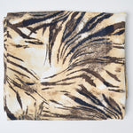 Beige Tiger Print Polyester Woven Fabric - 47" x 88"