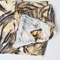 Beige Tiger Print Polyester Woven Fabric - 47" x 88"