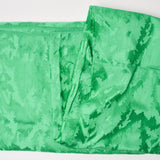 Green Geometric Damask Woven Fabric - 36" x 128"