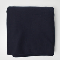 Dark Black-Blue Thick Synthetic Knit Fabric - 50" x 88"