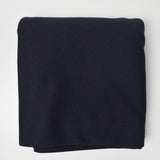 Dark Black-Blue Thick Synthetic Knit Fabric - 50" x 88"