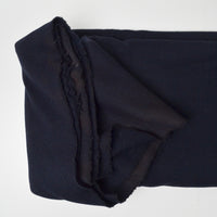 Dark Black-Blue Thick Synthetic Knit Fabric - 50" x 88"