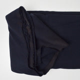 Dark Black-Blue Thick Synthetic Knit Fabric - 50" x 88"