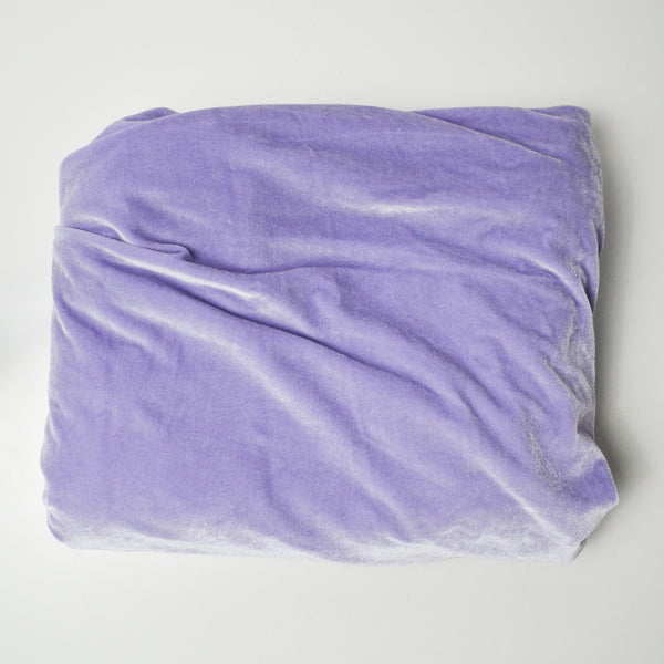 Light Purple Stretch Velvet Fabric - 62" x 125"