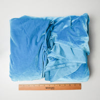 Bright Blue Stretch Velvet Fabric - 62" x 140"