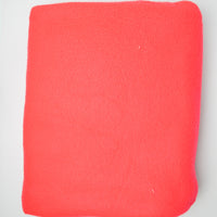 Bright Red-Pink Fleece Fabric - 50" x 64"