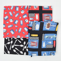 Diner Print Quilting Weight Woven Fabric Bundle