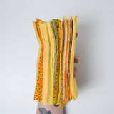 Yellow 3" x 7" Rectangles Cut Quilting Fabric Bundle