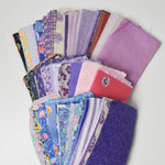 Purple + Pink Prints 3" x 7" Rectangles Cut Quilting Fabric Bundle