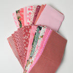 Pink Prints 3" x 7" Rectangles Cut Quilting Fabric Bundle