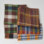 Dark Colorful Plaid Woven Fabric Bundle