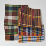 Dark Colorful Plaid Woven Fabric Bundle