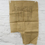 Saint Francis Printed Burlap Panel, Stamped for Embroidery - Missing Corner