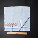 Blue Linen with Zig Zag Trim - 16" x 32"