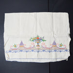 Embroidered Linen - 32" x 40"