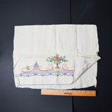 Embroidered Linen - 32" x 40"