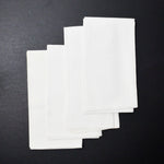 White Damask Napkins, 17.5" x 20" - Set of 4