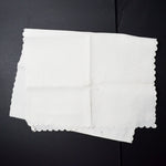 White Scalloped Edge Eyelet Lace Runner - 18.5" x 54"