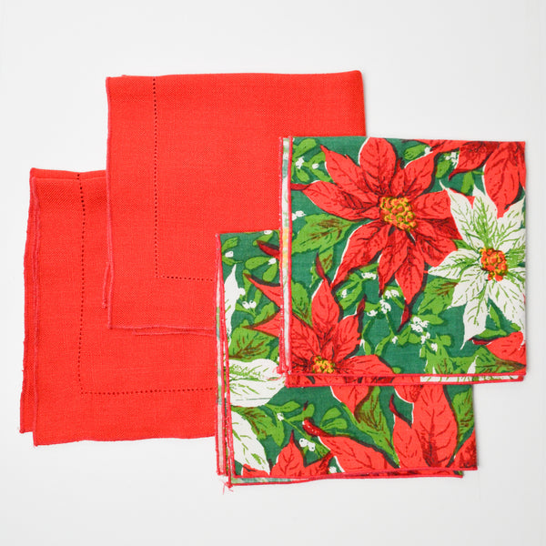 Red + Green Napkin Bundle - Set of 4