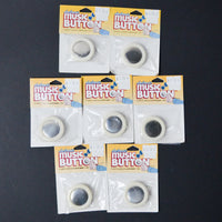 Electronic Music Buttons for Craft Projects - Set of 7
