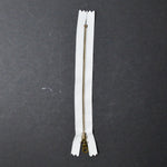 Ash Gray 7" YKK Antiqued Brass Tooth One-Way Zipper