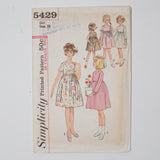 Simplicity 5429 Children's Dress Sewing Pattern - Size 10