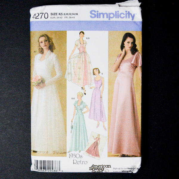 Simplicity 4270 Dress Sewing Pattern - Size K5 (8-16)