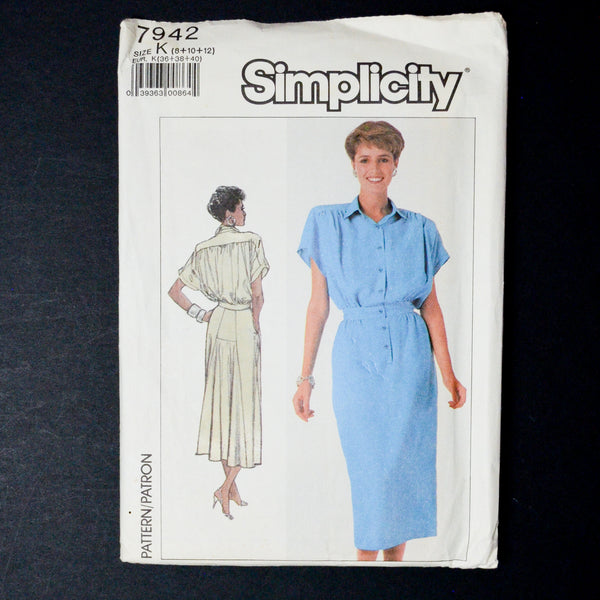Simplicity 7942 Dress Sewing Pattern - Size K (8-12)