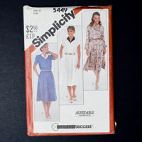 Simplicity 5449 Dress Sewing Pattern - Size 10